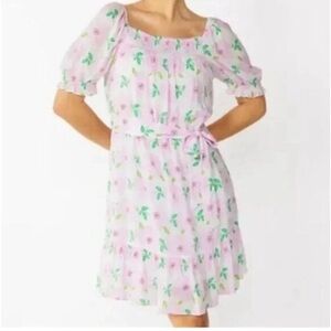 Draper James Smocked Puff Sleeve Dress Size - M